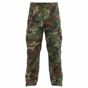 Ranger‎ Cargo Pants Mens Large Green Camo Excellent Woodland Tactical Utility
